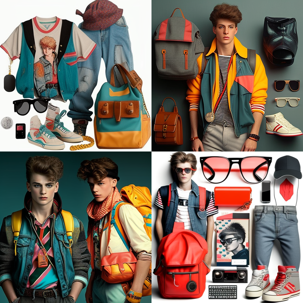 Accessories 80's Fashion for Teenage Guys