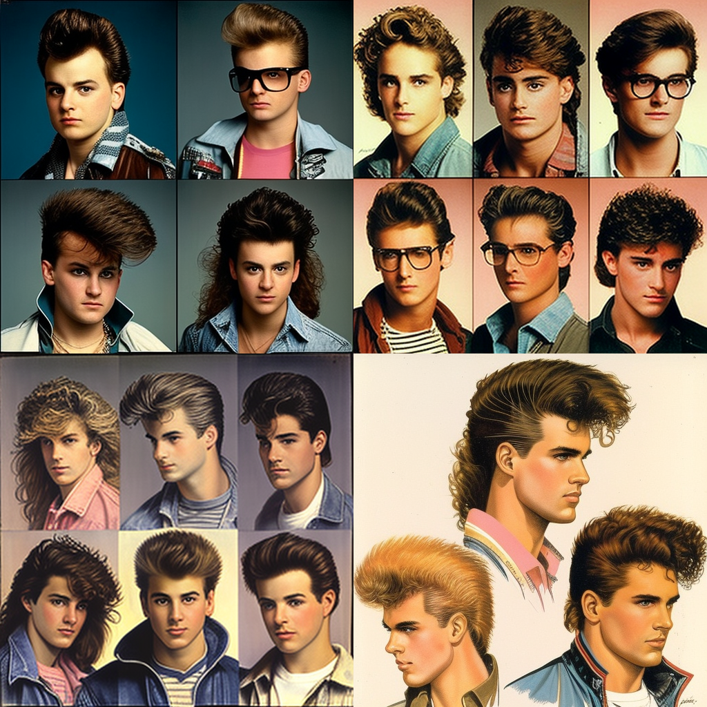 Hairstyles 80's Fashion for Teenage Guys