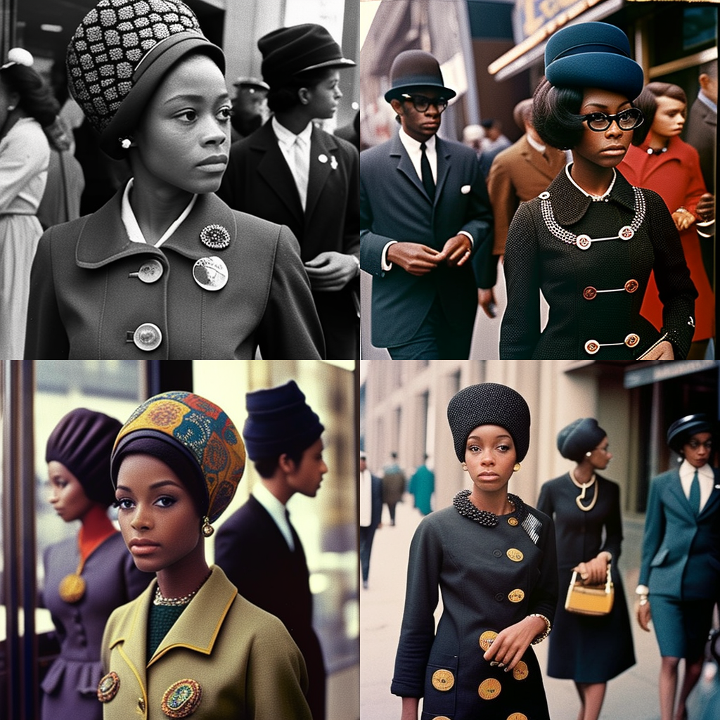 IV. Political Buttons and Accessories 1960s Black Fashion