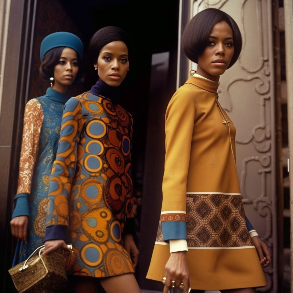 Mini-skirts and Bell Bottoms 1960s Black Fashion