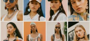 Set the tone with a collage showcasing diverse 90s fashion accessories