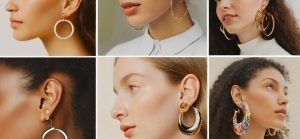 a visual comparison of various 90s hoop earring styles.